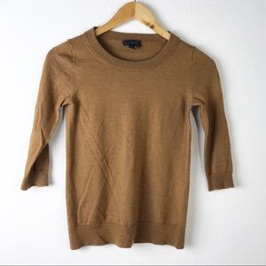 J. Crew Brown Tippi Crew Sweater